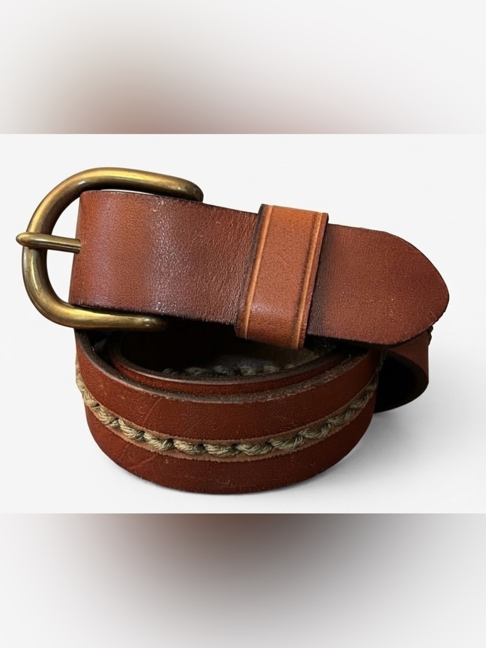 Club Monaco Women’s Tan Leather Belt SMALL